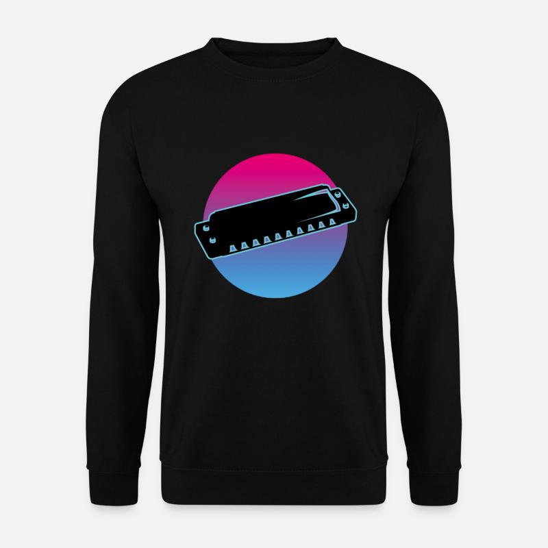 Mundharmonika - Unisex Pullover - Schwarz