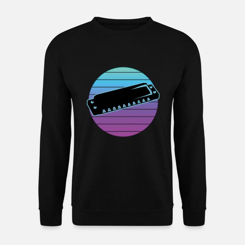 Mundharmonika - Unisex Pullover - Schwarz