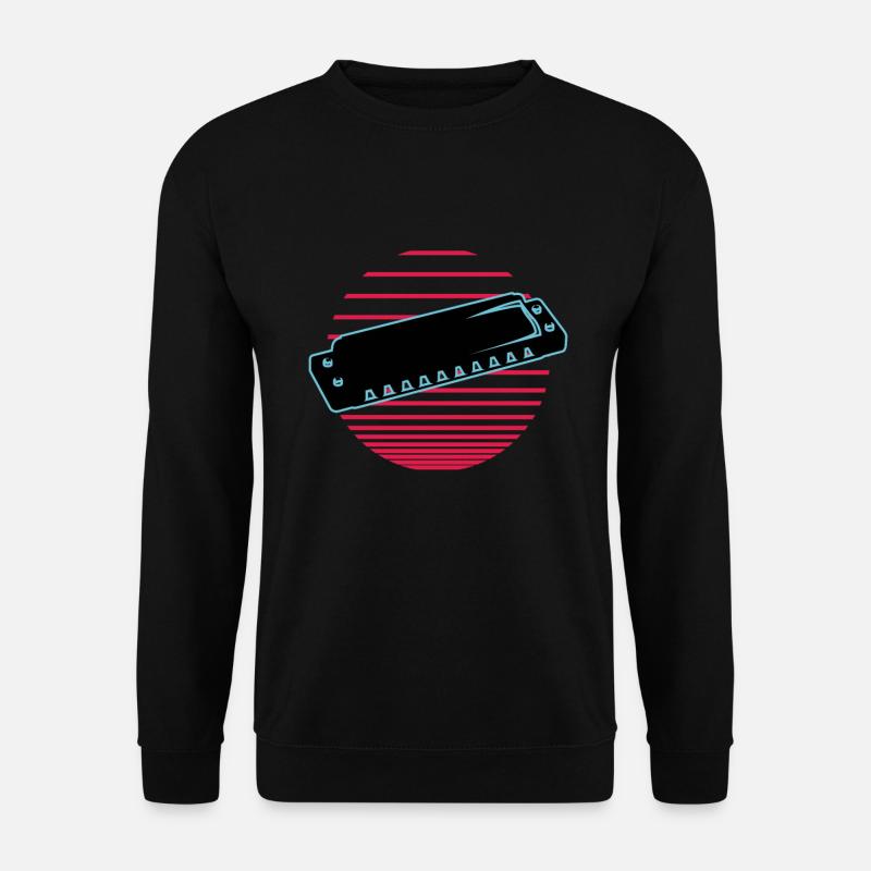 Mundharmonika - Unisex Pullover - Schwarz