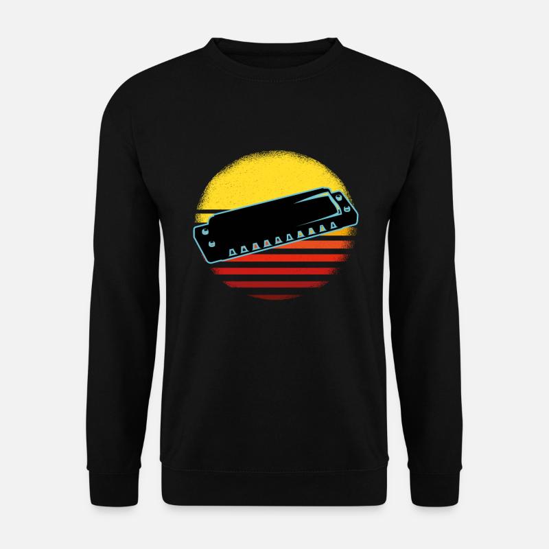 Mundharmonika - Unisex Pullover - Schwarz