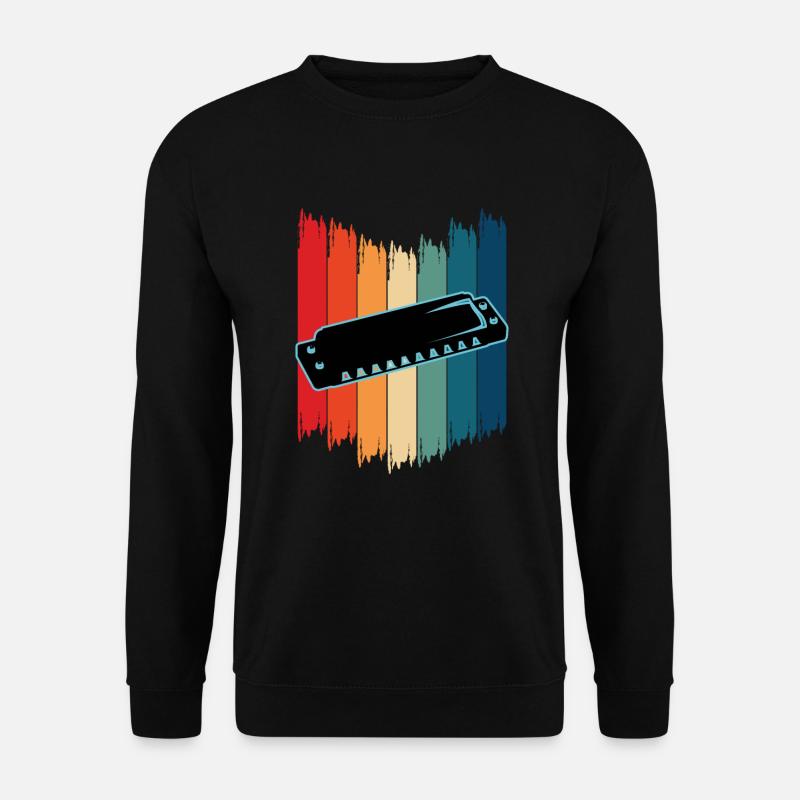 Mundharmonika - Unisex Pullover - Schwarz