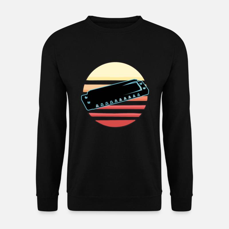 Mundharmonika - Unisex Pullover - Schwarz