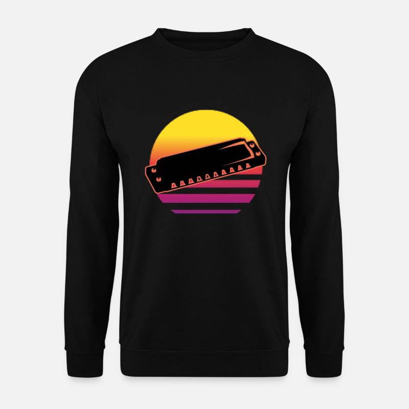 Mundharmonika - Unisex Pullover - Schwarz