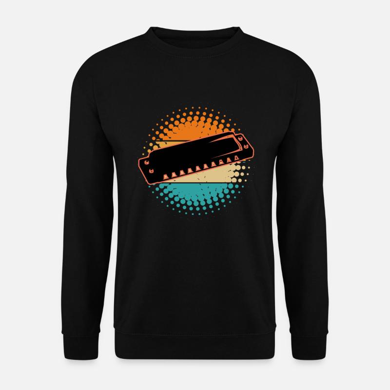 Mundharmonika - Unisex Pullover - Schwarz