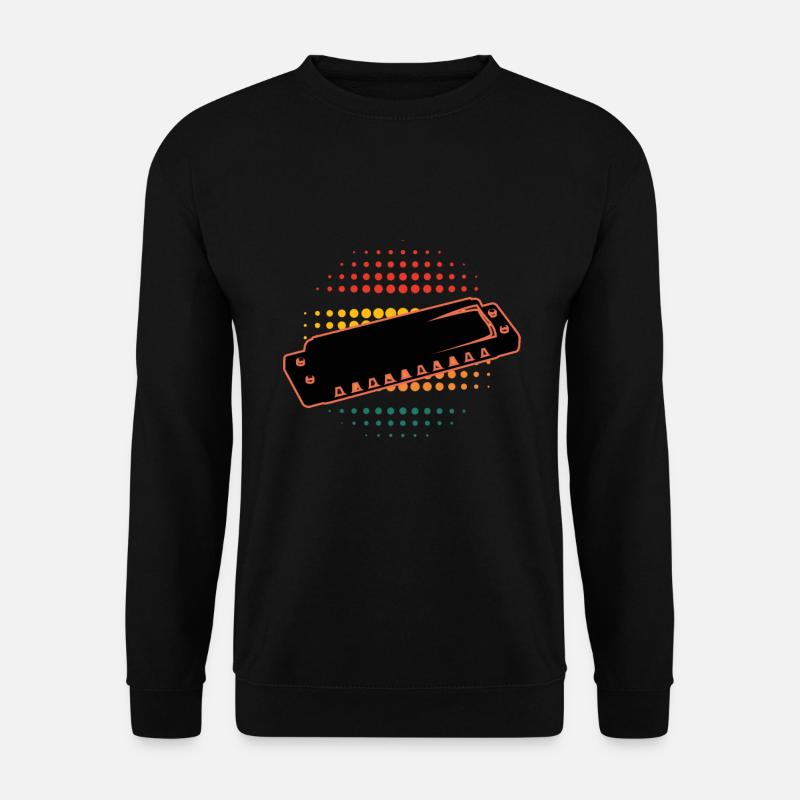 Mundharmonika - Unisex Pullover - Schwarz
