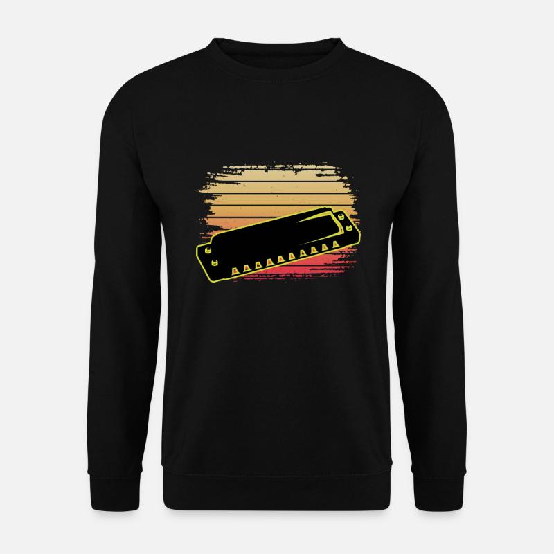 Mundharmonika - Unisex Pullover - Schwarz