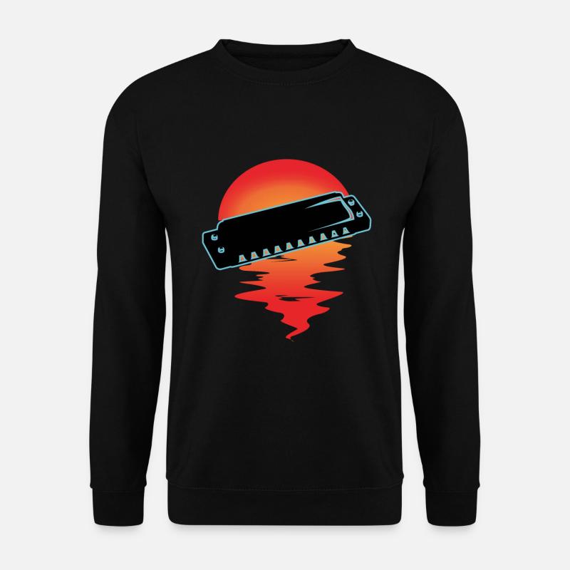 Mundharmonika - Unisex Pullover - Schwarz