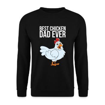 Meilleur père de poulet de tous les temps - Sweat-shirt Unisexe - noir - Devant - Alina (178cm) & Michal (187cm)