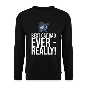 Dabbing Cat Funny Cat - Sweat-shirt Unisexe - noir - Devant - Alina (178cm) & Michal (187cm)