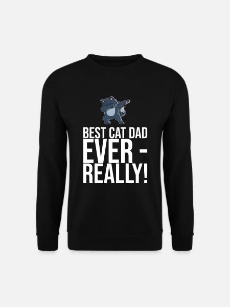 Dabbing Cat Funny Cat - Unisex Sweatshirt - black
