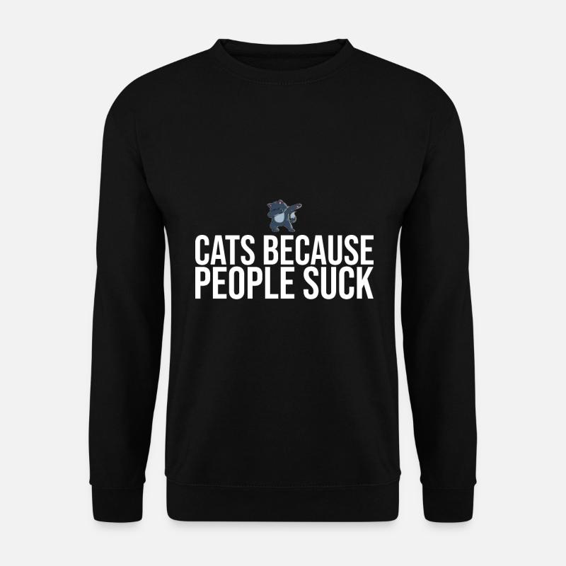 Dabbing Cat Funny Cat - Unisex Sweatshirt - black