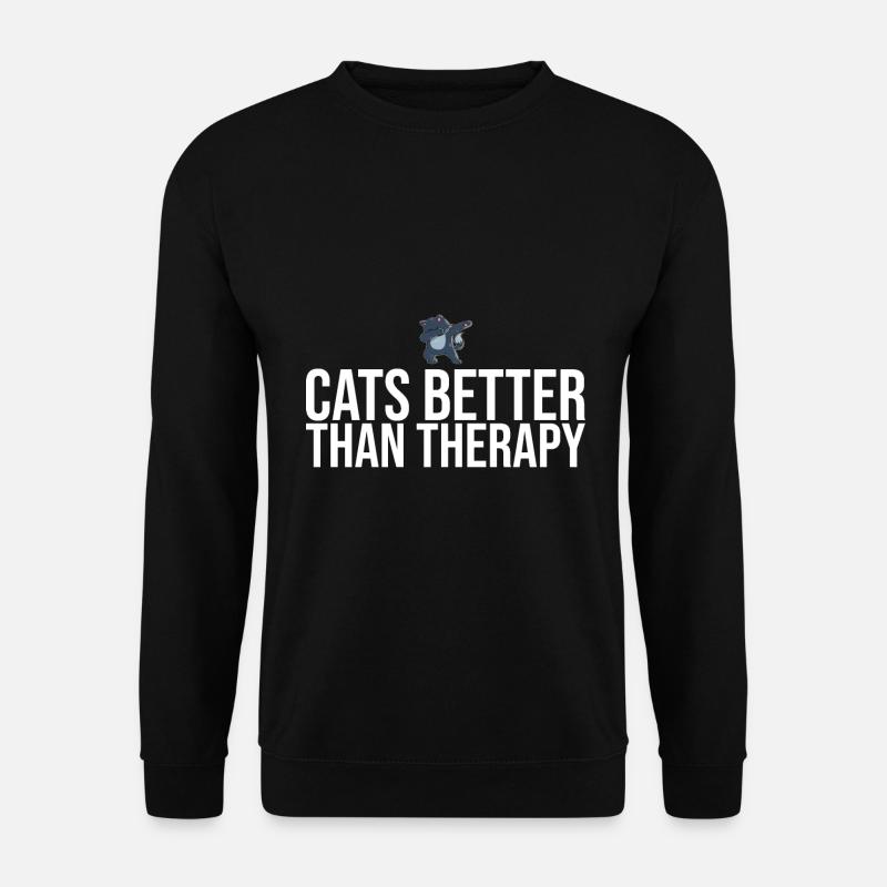 Dabbing Cat Funny Cat - Unisex Sweatshirt - black