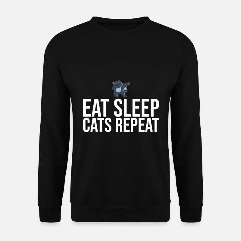 Dabbing Cat Funny Cat - Unisex Sweatshirt - black
