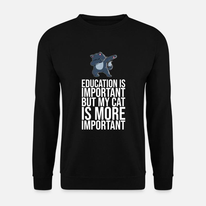 Dabbing Cat Funny Cat - Unisex Sweatshirt - black