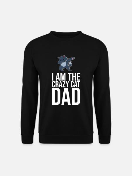 Dabbing Cat Funny Cat - Unisex Sweatshirt - black