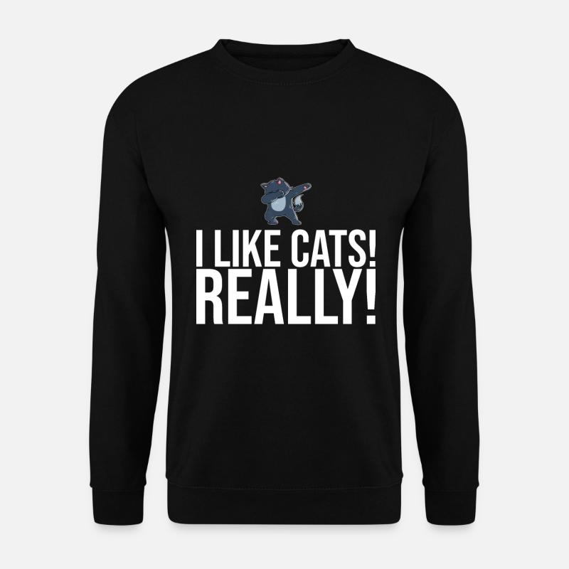 Dabbing Cat Funny Cat - Sweat-shirt Unisexe - noir