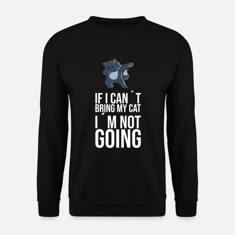 Dabbing Cat Funny Cat - Unisex Sweatshirt - black
