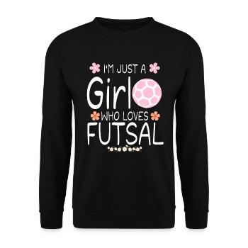 I m Just A Girl Who Loves Weightlifting - Sweat-shirt Unisexe - noir - Devant - Alina (178cm) & Michal (187cm)
