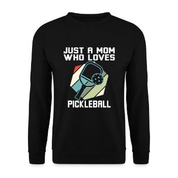 Juste une maman qui aime le pickleball - Sweat-shirt Unisexe - noir - Devant - Alina (178cm) & Michal (187cm)
