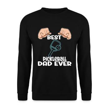 Meilleur père de pickleball de tous les temps - Sweat-shirt Unisexe - noir - Devant - Alina (178cm) & Michal (187cm)