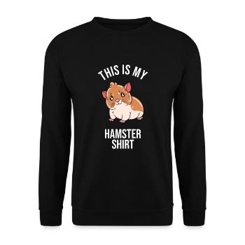 Je préfère être avec mon hamster - Sweat-shirt Unisexe - noir - Devant - Alina (178cm) & Michal (187cm)