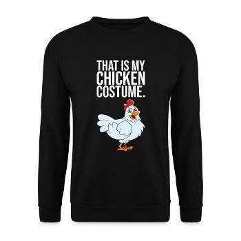 C’est mon costume de poulet - Sweat-shirt Unisexe - noir - Devant - Alina (178cm) & Michal (187cm)