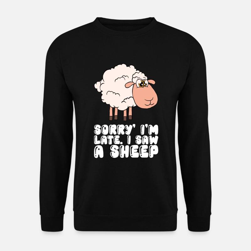 I saw a sheep - Unisex Sweatshirt - black