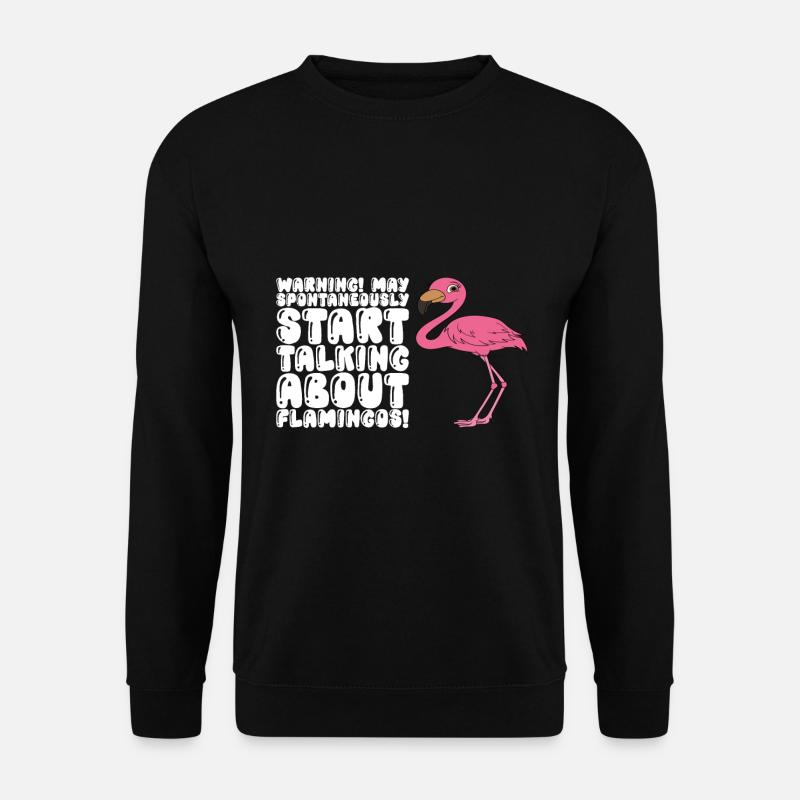 Funny flamingo graphics - Unisex Sweatshirt - black