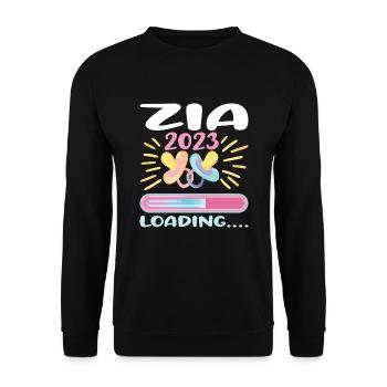 Zia 2023 - Unisex Sweatshirt - black - Front - Alina (178cm) & Michal (187cm)
