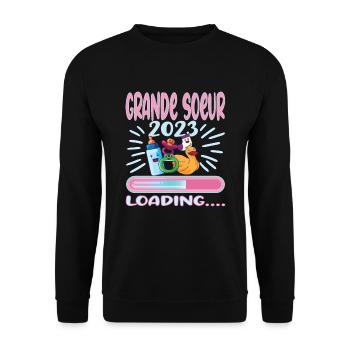 Grande Soeur 2023 - Unisex Sweatshirt - black - Front - Alina (178cm) & Michal (187cm)