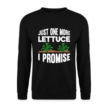 Just One More Lettuce I Promise - Unisex Pullover - Schwarz - Vorne - Alina (178cm) & Michal (187cm)