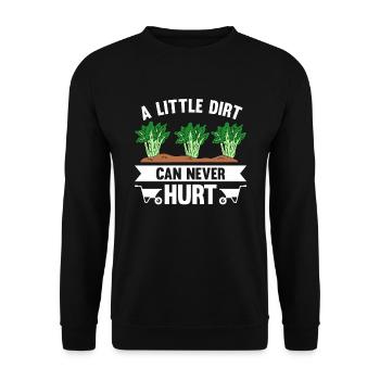 Un peu de saleté ne peut jamais faire de mal - Sweat-shirt Unisexe - noir - Devant - Alina (178cm) & Michal (187cm)
