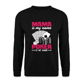 Joueur de poker Joueur de poker Cadeau de poker - Sweat-shirt Unisexe - noir - Devant - Alina (178cm) & Michal (187cm)