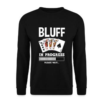 Joueur de poker Joueur de poker Cadeau de poker - Sweat-shirt Unisexe - noir - Devant - Alina (178cm) & Michal (187cm)