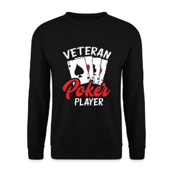 Joueur de poker Joueur de poker Cadeau de poker - Sweat-shirt Unisexe - noir - Devant - Alina (178cm) & Michal (187cm)