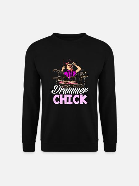 Drums Drummer Girl Gift - Unisex Sweatshirt - black