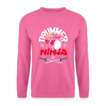 Drums Drummer Gift - Sweat-shirt Unisexe - rose - Devant