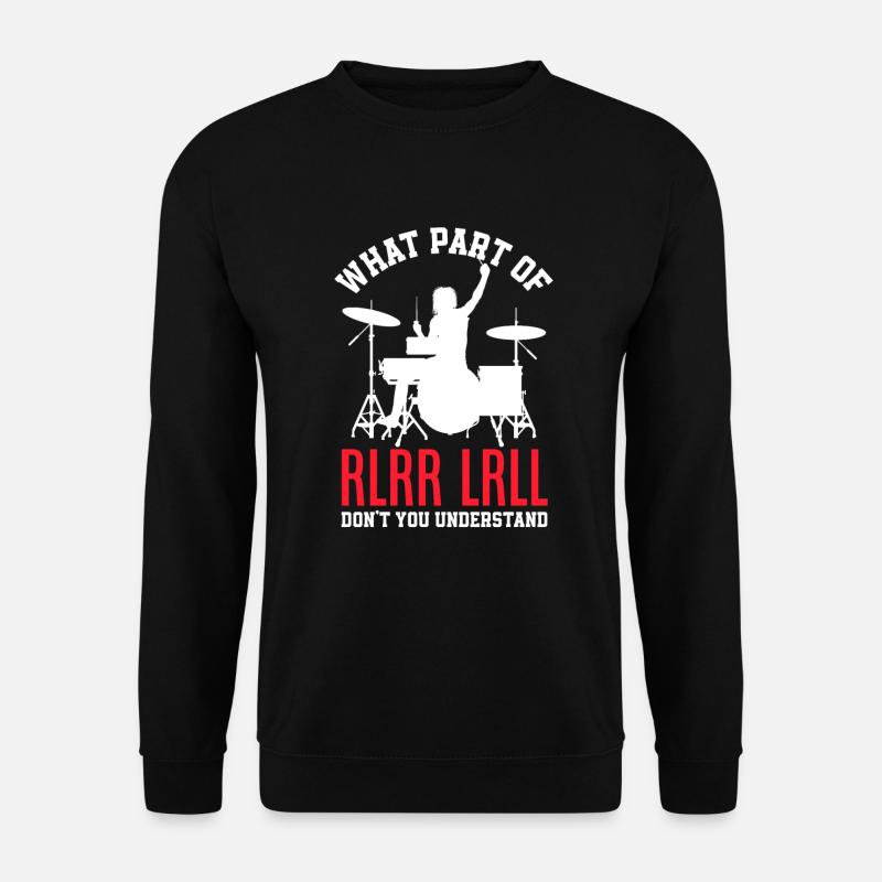 Schlagzeug Schlagzeuger Geschenk - Unisex Pullover - Schwarz