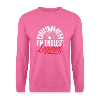 Drums Drummer Gift - Sweat-shirt Unisexe - rose - Devant