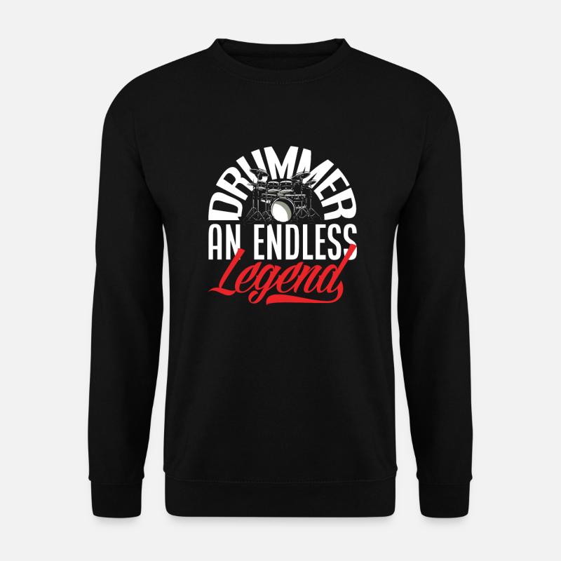 Drums Drummer Gift - Sweat-shirt Unisexe - noir