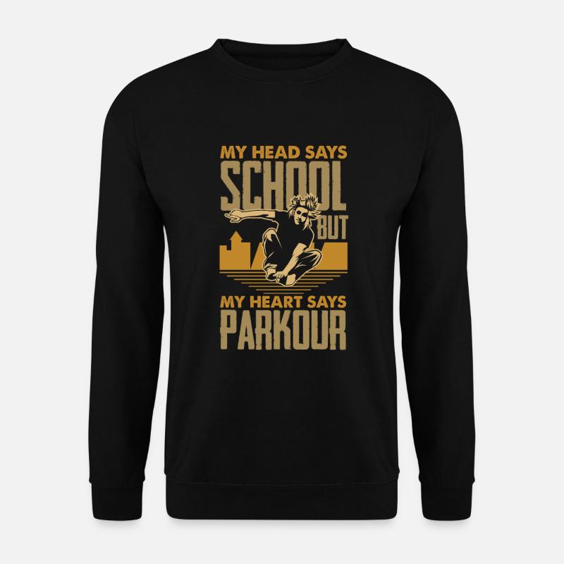 Funny Parkour Runner Freerunner Gift - Unisex Sweatshirt - black