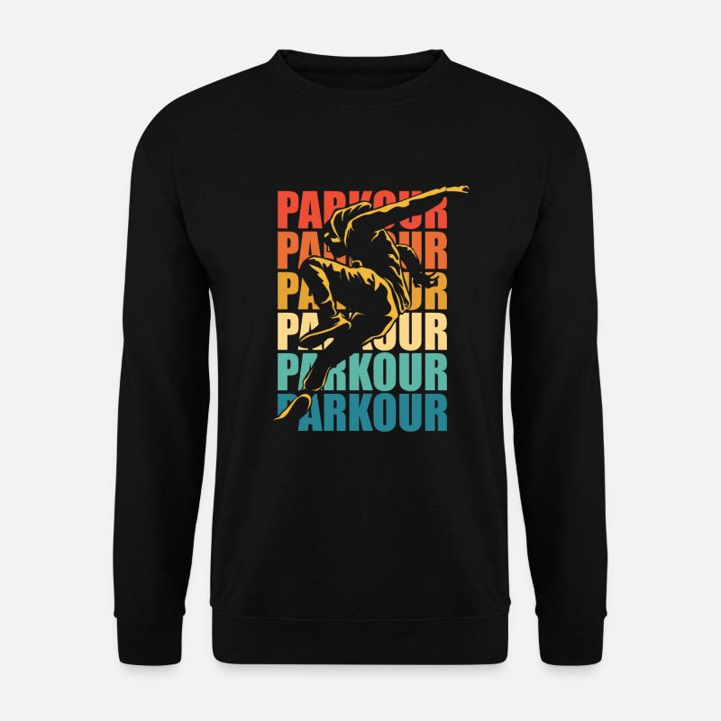 Funny Parkour Runner Freerunner Gift - Unisex Sweatshirt - black