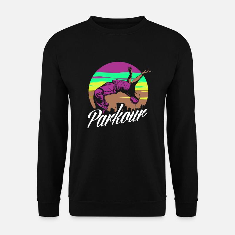 Funny Parkour Runner Freerunner Gift - Unisex Sweatshirt - black