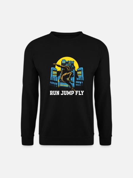Funny Parkour Runner Freerunner Gift - Unisex Sweatshirt - black