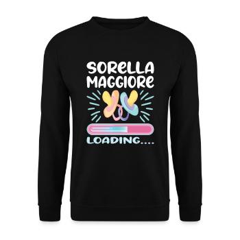 Sorella Maggiore 2023 - Unisex Pullover - Schwarz - Vorne - Alina (178cm) & Michal (187cm)