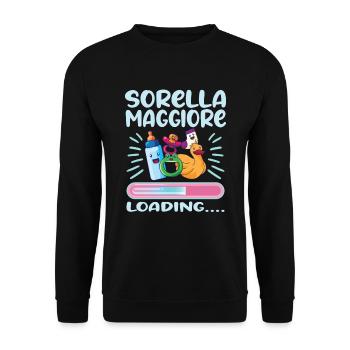Sorella Maggiore 2023 - Unisex Pullover - Schwarz - Vorne - Alina (178cm) & Michal (187cm)