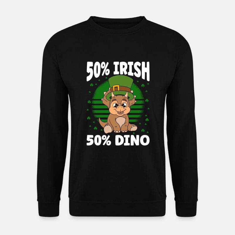 Dinosaure Saint-Patrick Dino - Sweat-shirt Unisexe - noir
