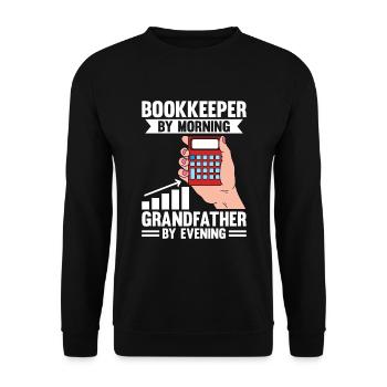 Bookkeeping Buchhalter Bookkeeper - Unisex Pullover - Schwarz - Vorne - Alina (178cm) & Michal (187cm)