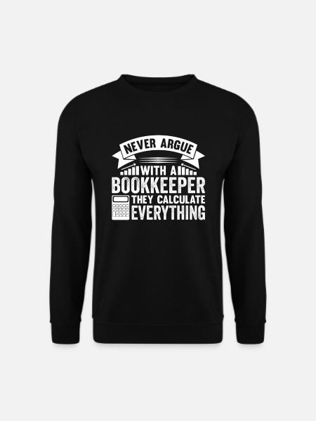 Bookkeeping Accountant Bookkeeper - Unisex Sweatshirt - black