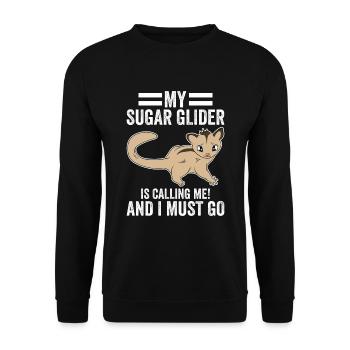 Mon planeur de sucre m’appelle et je dois partir - Sweat-shirt Unisexe - noir - Devant - Alina (178cm) & Michal (187cm)
